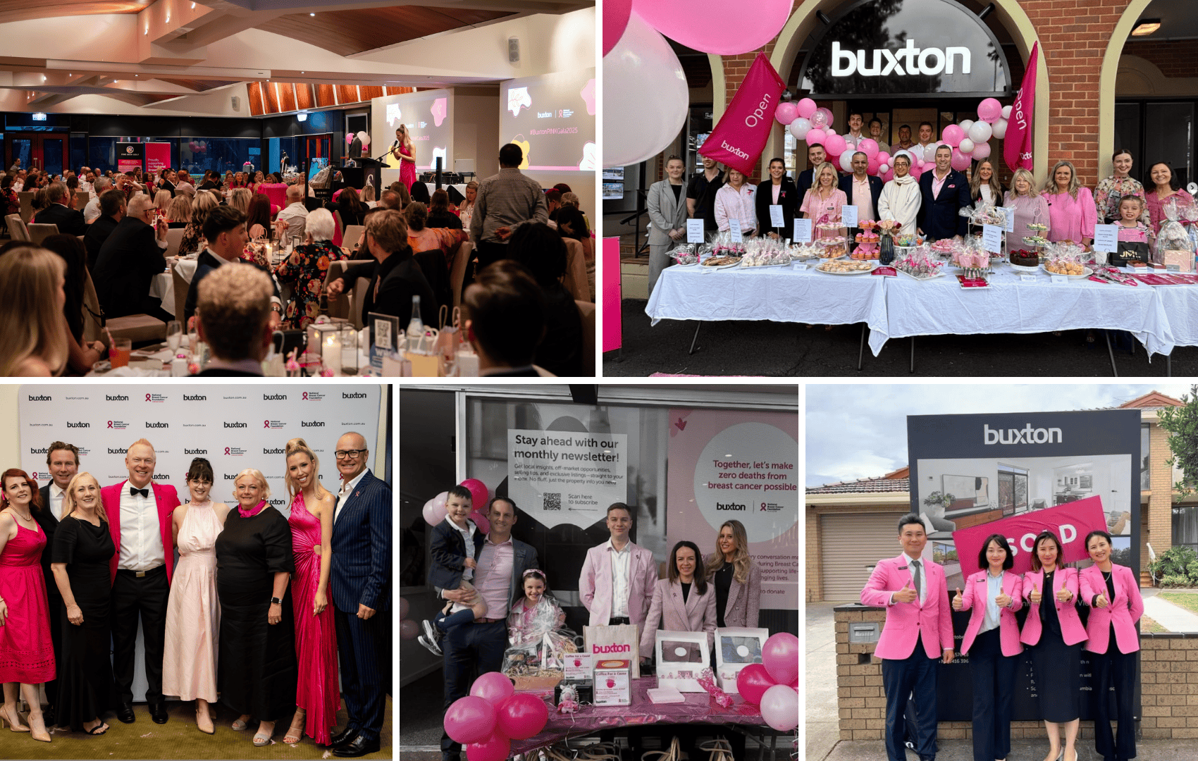 Collective team images for Pink October 2025 NBCF